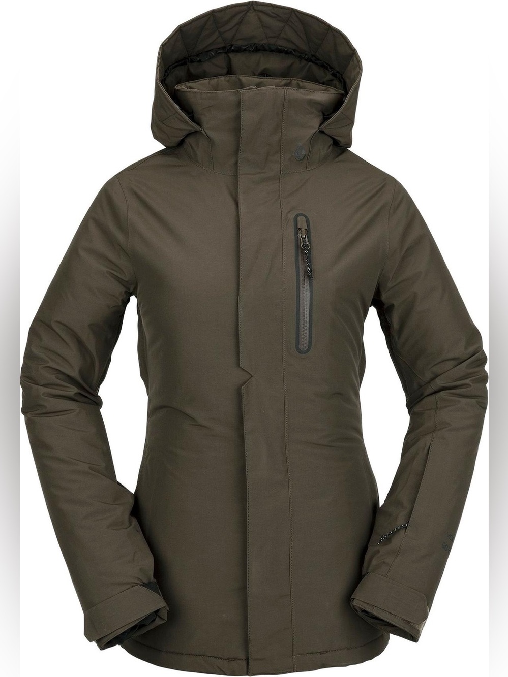 Volcom Eva Insulated GORE-TEX Snowboard Ski Jacket Black Military Women’s Large